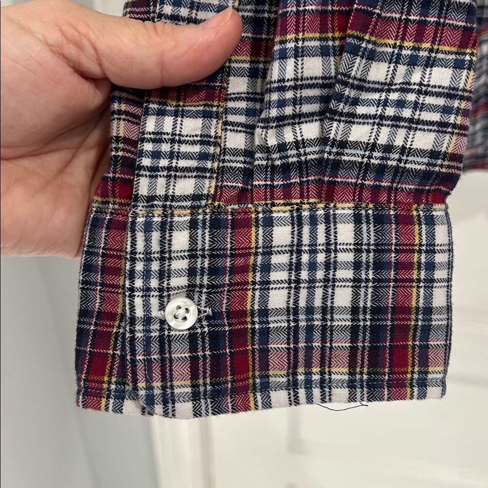 Frank & Eileen Finbar Cotton Plaid Button Down Long Sleeve Shirt - Large - Picture 6 of 9